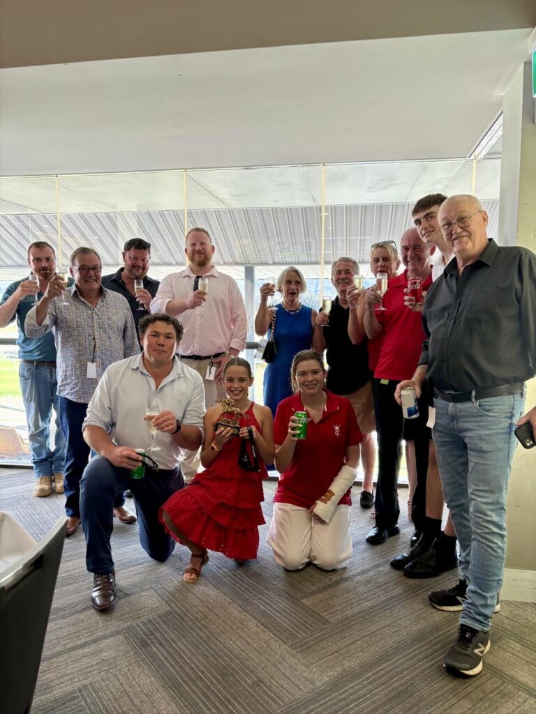Missile Magnate owners celebrate in the winners room!